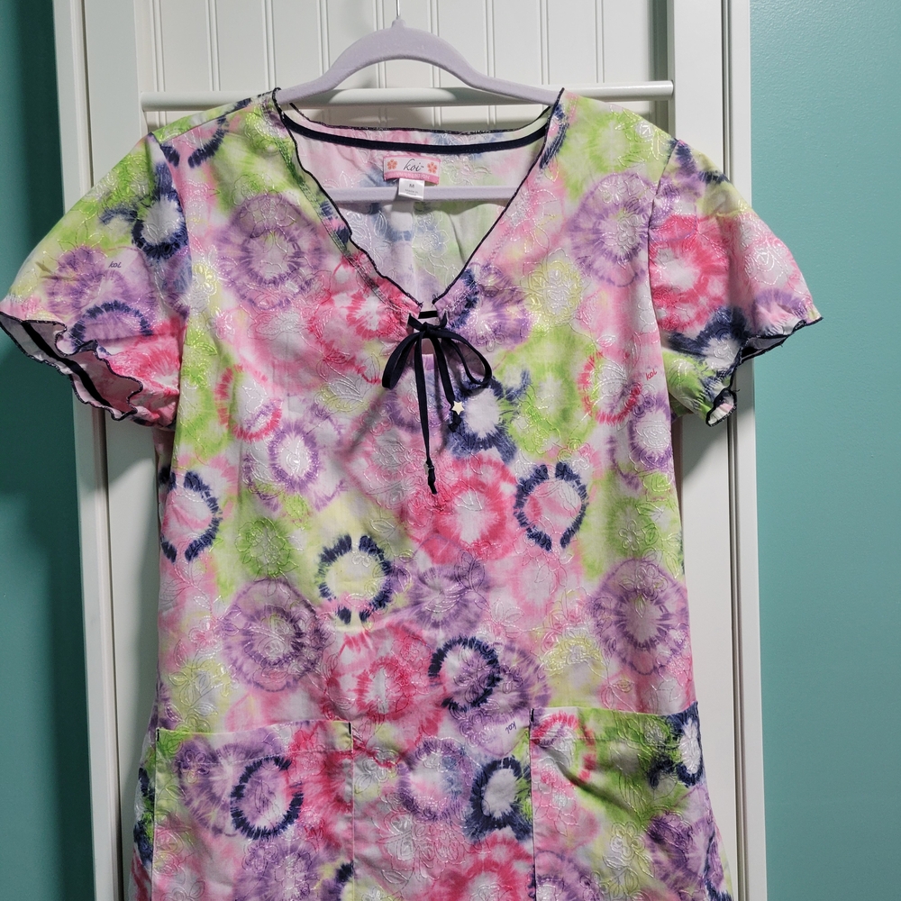 Koi Limited Edition Pastel Floral Top